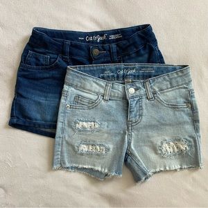 Girls jean shorts bundle Size M (7/8)